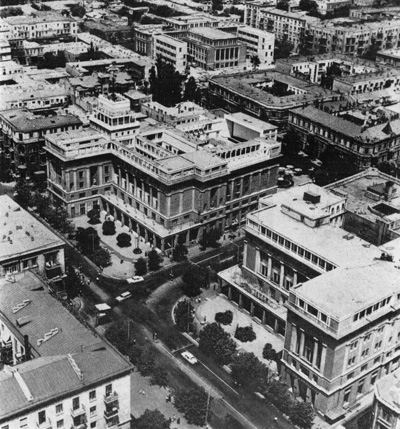 М. А. Усейнов, С. А. Дадашев. Начало улицы им. 28 апреля в Баку. 1934—1935