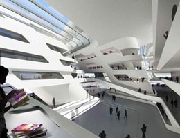 Заха Хадид. Zaha Hadid Architects: University of Economics & Business, Vienna, Austria (Университет Экономики и Бизнеса, Вена, Австрия), 2008—