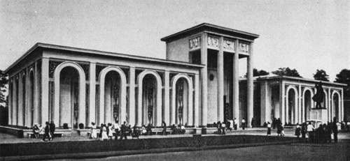 Е. А. Левинсонн. Павильон «Ленинград — Северо-Восток» на ВСХВ в Москве. 1938