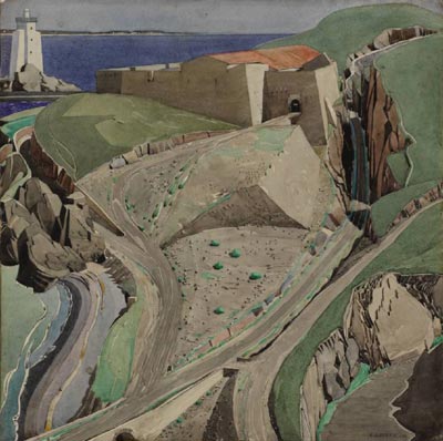 Чарльз Рени Макинтош. Charles Rennie Mackintosh. Акварель. The Fort, 1925