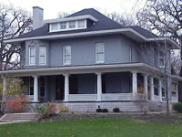 Фрэнк Ллойд Райт (Frank Lloyd Wright): William H. Copeland House, Oak Park, Illinois (Перестройка дома д-ра В.Х. Коуплэнда, (второй проект, добавлен гараж) Оак-Парк, Иллинойс), 1908
