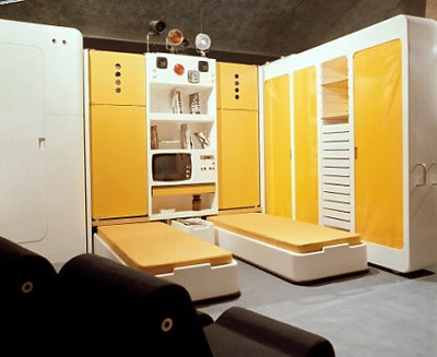 Joe Colombo. Джо Коломбо. Total furnishing unit. 1971/72