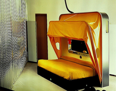 Joe Colombo. Джо Коломбо.  Cabriolet bed, 1969