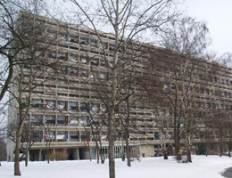 Le Corbusier. Ле Корбюзье. Unité d'Habitation of Berlin-Charlottenburg, Flatowallee 16, Берлин. 1957