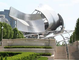 Фрэнк Гери. Frank Gehry: Jay Pritzker Pavilion, Millennium Park, Chicago, Illinois, USA, 2004