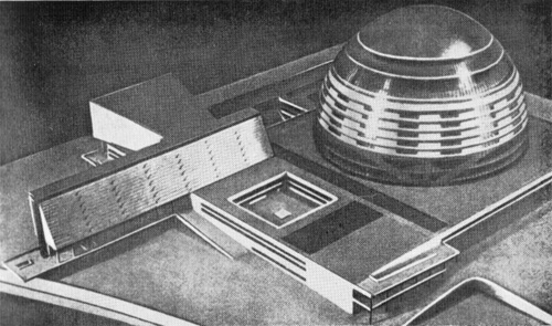 М. Я. Гинзбург. Дворец Советов. Конкурсный проект 1932 г