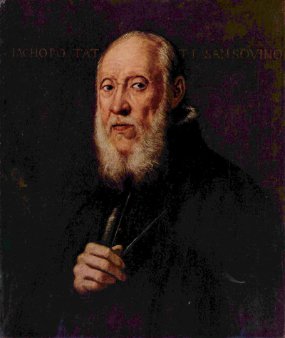Якопо Сансовино (Jacopo Sansovino; 1486—1570). Портрет работы Тинторетто