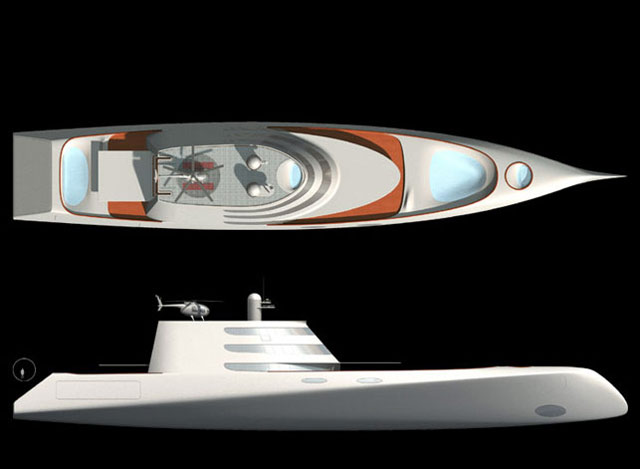 Philippe Starck. Филипп Старк. Motor Yacht A. 394. 2002