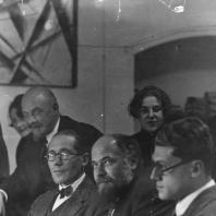 Ле Корбюзье, братья Веснины и Андрей Буров. Москва, 1928 г.