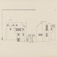 Charles Rennie Mackintosh. House for an Art Lover, competition entry. E. and W. elevations. 1901–2