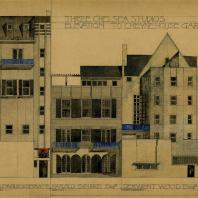 Charles Rennie Mackintosh. Design for a block of studios and studio-flats, Chelsea, London. 1920–2