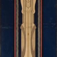 Плакат для Дармштадтской колонии художников «Художественная галерея Дармштадта». Петер Беренс, 1901 г.