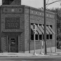 Purdue State Bank, West Lafayette, Indiana (1914). Louis Henry Sullivan