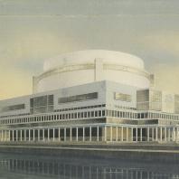 Братья Веснины. Конкурсный проект Дворца Советов, 1932 г.