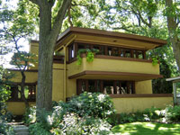 Фрэнк Ллойд Райт (Frank Lloyd Wright): Mrs. Thomas H. Gale House, Oak Park, Illinois (Дом миссис Томас Гейл, Оак-Парк, Иллинойс ), 1909