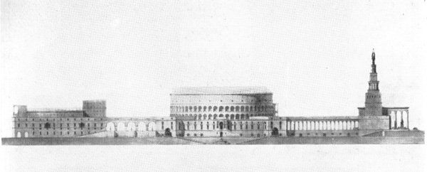 И. В. Жолтовский. Проект Дворца Советов в Москве. 1932